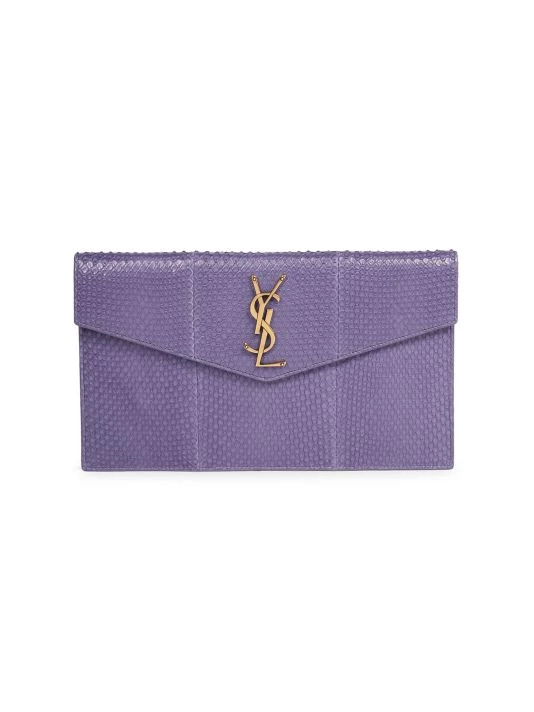 Saint Laurent Medium Python Envelope Pouch 3 Saint Laurent Medium Python Envelope Pouch