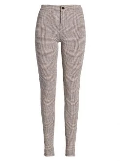 Saint Laurent Glen Check Skinny Trousers