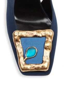 Saint Laurent Maxine Silk Slingback Pumps -Saint Laurent Sales Store unnamed file 1076