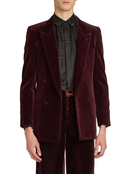 Saint Laurent Two-Button Double-Breasted Blazer For Men 5 Saint Laurent Two-Button Double-Breasted Blazer For Men - Image 3