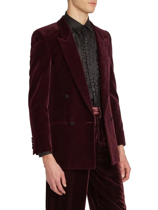 Saint Laurent Two-Button Double-Breasted Blazer For Men 6 Saint Laurent Two-Button Double-Breasted Blazer For Men - Image 4
