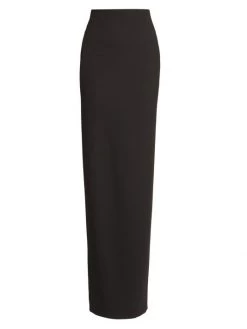 Saint Laurent Wool Double Sable Maxi-Skirt