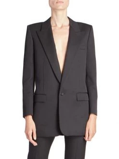 Saint Laurent Single-Breasted Virgin Wool Jacket 10 Saint Laurent Single-Breasted Virgin Wool Jacket -Saint Laurent Sales Store unnamed file 1121