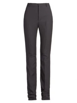 Saint Laurent Wool Slim-Straight Pants