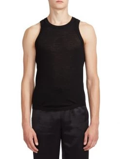 Saint Laurent Liquett Wool Tank Top For Men -Saint Laurent Sales Store unnamed file 1154