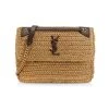 Saint Laurent Medium Niki Raffia Shoulder Bag Wheat