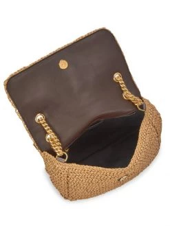 Saint Laurent Medium Niki Raffia Shoulder Bag Wheat -Saint Laurent Sales Store unnamed file 1166