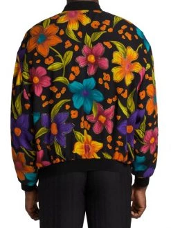 Saint Laurent Teddy Crépon Bomber Jacket For Men -Saint Laurent Sales Store unnamed file 1179