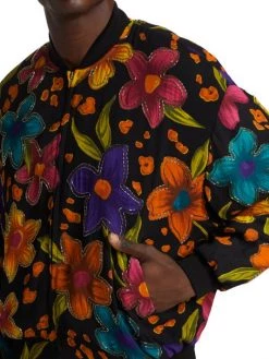 Saint Laurent Teddy Crépon Bomber Jacket For Men -Saint Laurent Sales Store unnamed file 1180