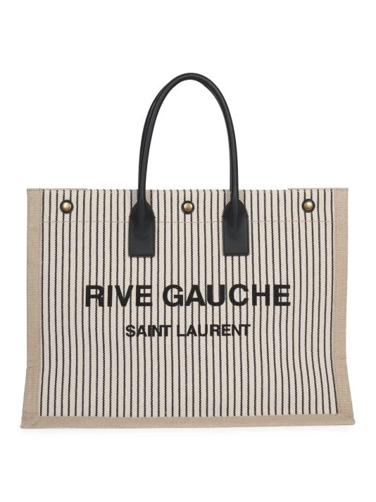 Saint Laurent Rive Gauche Stripe Canvas Tote 3 Saint Laurent Rive Gauche Stripe Canvas Tote