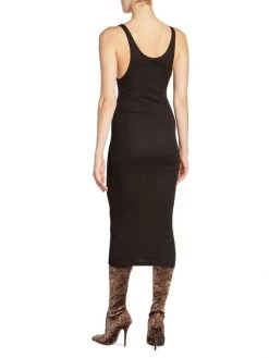 Saint Laurent Silk-Blend Tank Midi-Dress -Saint Laurent Sales Store unnamed file 1196