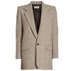 Saint Laurent Glen Check Oversized Blazer