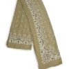 Saint Laurent Paisley Print Bandana Scarf Black Ivory