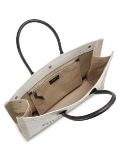 Saint Laurent Rive Gauche Linen & Leather Tote -Saint Laurent Sales Store unnamed file 125