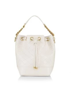 Saint Laurent Quilted Leather Bucket Bag Nero