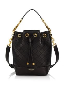 Saint Laurent Quilted Leather Bucket Bag Nero 13 Saint Laurent Quilted Leather Bucket Bag Nero -Saint Laurent Sales Store unnamed file 1264