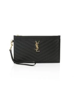Saint Laurent Monogram Matelassé Leather Pouch Light Chartreuse -Saint Laurent Sales Store unnamed file 130