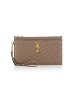 Saint Laurent Monogram Matelassé Leather Pouch Light Chartreuse -Saint Laurent Sales Store unnamed file 131