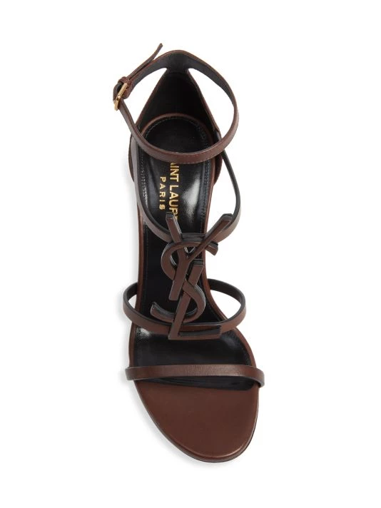 Saint Laurent Cassandra Strappy Leather Logo Sandals 7 Saint Laurent Cassandra Strappy Leather Logo Sandals - Image 5