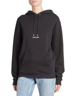 Saint Laurent Drawstring Logo Hoodie -Saint Laurent Sales Store unnamed file 1317