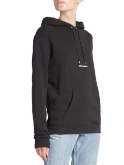Saint Laurent Drawstring Logo Hoodie -Saint Laurent Sales Store unnamed file 1318