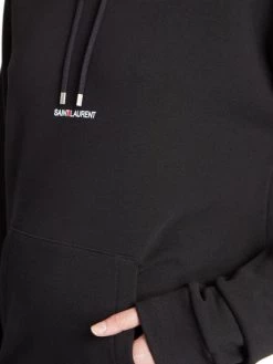 Saint Laurent Drawstring Logo Hoodie -Saint Laurent Sales Store unnamed file 1320