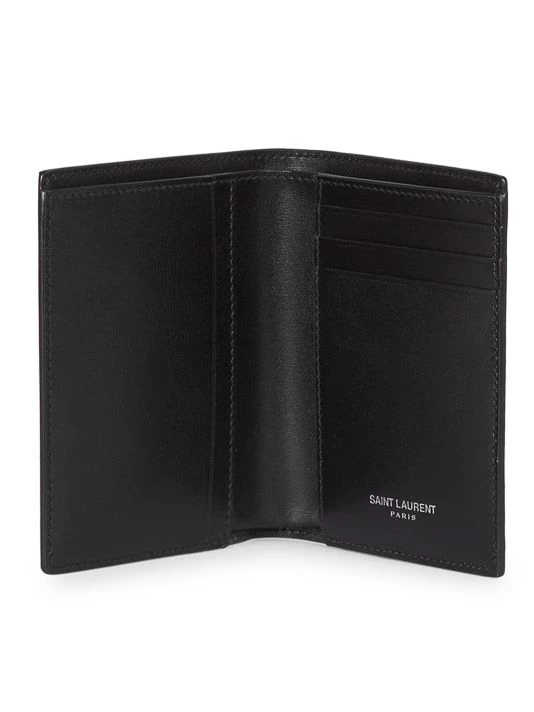 Saint Laurent Leather Vertical Bifold Wallet For Men 4 Saint Laurent Leather Vertical Bifold Wallet For Men - Image 2
