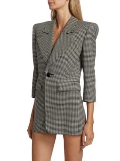 Saint Laurent Checked Wool Jacket Minidress 10 Saint Laurent Checked Wool Jacket Minidress -Saint Laurent Sales Store unnamed file 1359