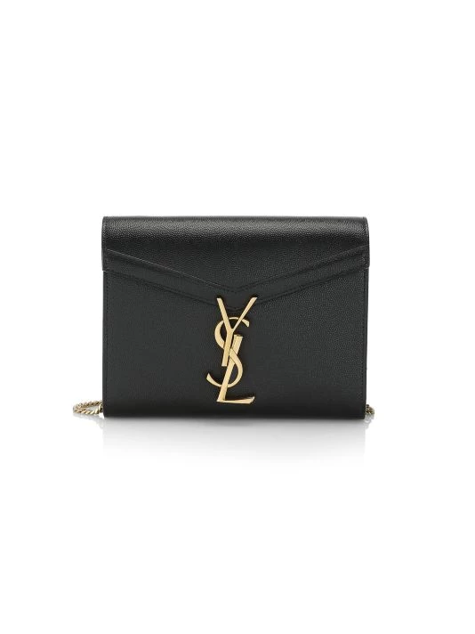 Saint Laurent Cassandra Leather Wallet-On-Chain 3 Saint Laurent Cassandra Leather Wallet-On-Chain