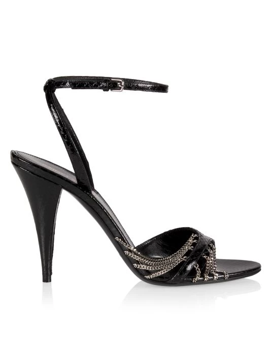 Saint Laurent Sexy 100 Snakeskin Sandals 3 Saint Laurent Sexy 100 Snakeskin Sandals