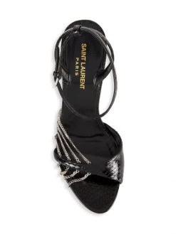 Saint Laurent Sexy 100 Snakeskin Sandals 12 Saint Laurent Sexy 100 Snakeskin Sandals -Saint Laurent Sales Store unnamed file 1406