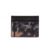 Saint Laurent Tropical-Print Snakeskin Cardholder For Men