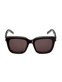 Saint Laurent Corner Angle 51MM Rectangular Sunglasses