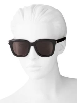 Saint Laurent Corner Angle 51MM Rectangular Sunglasses 9 Saint Laurent Corner Angle 51MM Rectangular Sunglasses -Saint Laurent Sales Store unnamed file 1433