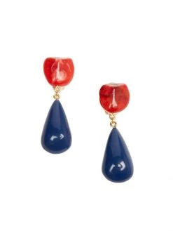 Saint Laurent Stone Eighties Drop Earrings
