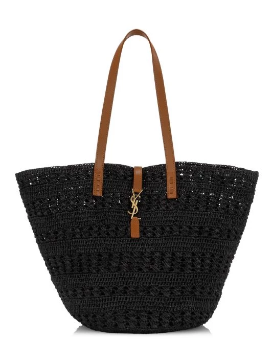 Saint Laurent Medium Panier Raffia Tote Natural Multi 7 Saint Laurent Medium Panier Raffia Tote Natural Multi - Image 5