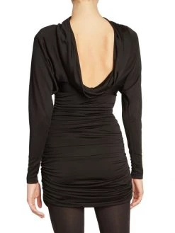 Saint Laurent Ruched Silk Minidress 12 Saint Laurent Ruched Silk Minidress -Saint Laurent Sales Store unnamed file 1444