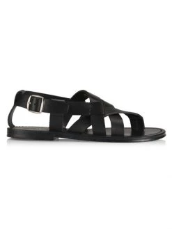 Saint Laurent Pepe Leather Strappy Sandals