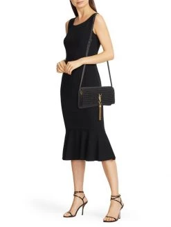 Saint Laurent Kate 99 Raffia Tassel-Embellished Shoulder Bag -Saint Laurent Sales Store unnamed file 1478