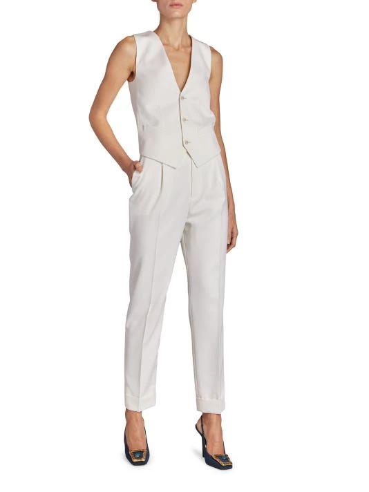 Saint Laurent Wool Flat Front Trousers 4 Saint Laurent Wool Flat Front Trousers - Image 2