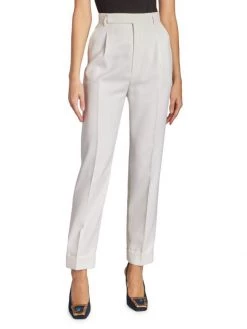 Saint Laurent Wool Flat Front Trousers 10 Saint Laurent Wool Flat Front Trousers -Saint Laurent Sales Store unnamed file 1513