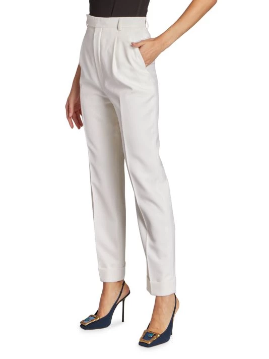 Saint Laurent Wool Flat Front Trousers 6 Saint Laurent Wool Flat Front Trousers - Image 4