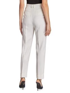 Saint Laurent Wool Flat Front Trousers 12 Saint Laurent Wool Flat Front Trousers -Saint Laurent Sales Store unnamed file 1515