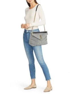 Saint Laurent Medium Loulou Puffer Fabric Shoulder Bag -Saint Laurent Sales Store unnamed file 1519