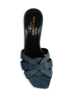 Saint Laurent Tribute Denim Stiletto Sandals 12 Saint Laurent Tribute Denim Stiletto Sandals -Saint Laurent Sales Store unnamed file 1572
