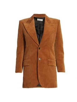 Saint Laurent Corduroy Fitted Jacket