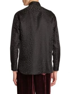 Saint Laurent Silk Long-Sleeve Shirt For Men -Saint Laurent Sales Store unnamed file 1601