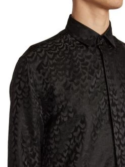 Saint Laurent Silk Long-Sleeve Shirt For Men -Saint Laurent Sales Store unnamed file 1602
