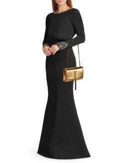 Saint Laurent Kate Metallic Leather Shoulder Bag -Saint Laurent Sales Store unnamed file 1612