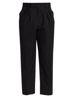 Saint Laurent High-Rise Wool Trousers For Men